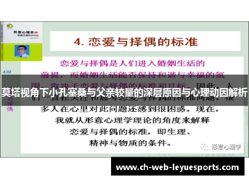 莫塔视角下小孔塞桑与父亲较量的深层原因与心理动因解析